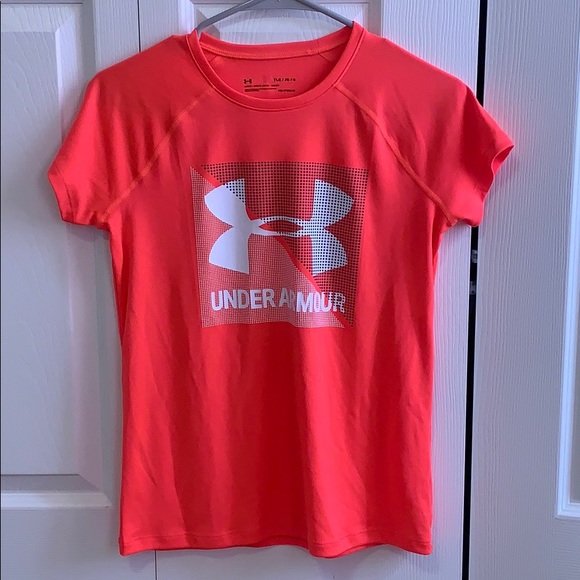 Under Armour Girls Youth Large T-Shirt: LIKE NEW - Picture 1 of 3